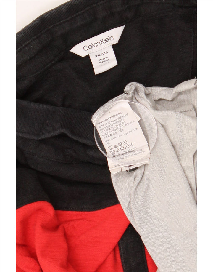 Calvin Klein Herren-Poloshirt 2XL, mehrfarbig, Colourblock-Baumwolle