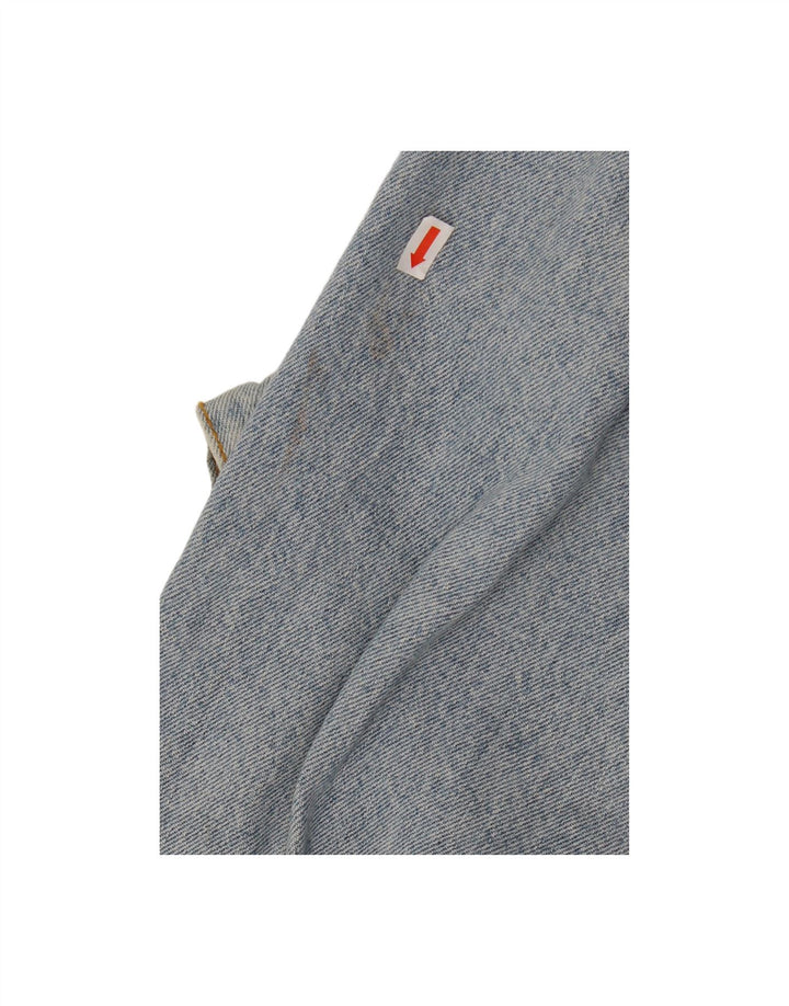 MAVERICK Mens Denim Jacket UK 44 2XL Blue Cotton