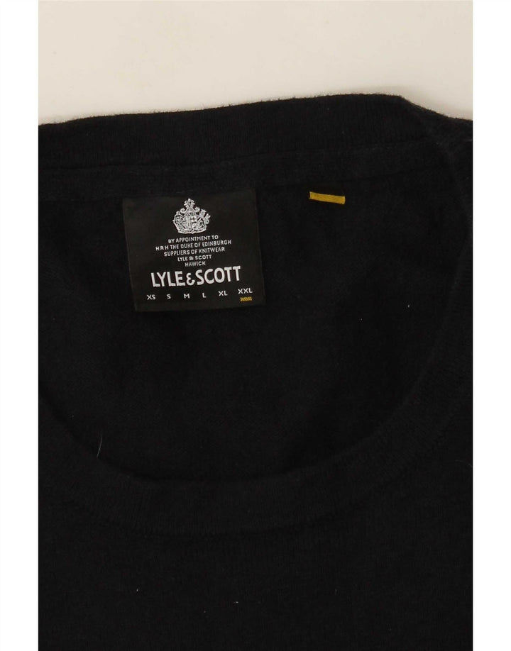 Lyle & Scott Herren-Pullover mit Rundhalsausschnitt, 2XL, Marineblau