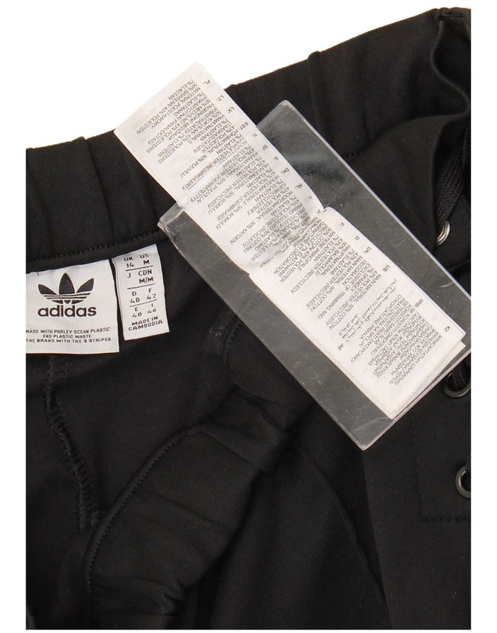 Adidas Damen Trainingshose UK 14 Mittelschwarze Baumwolle