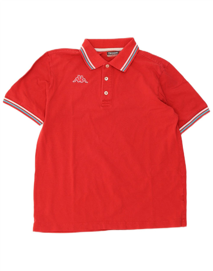Kappa Herren Poloshirt Large Rot