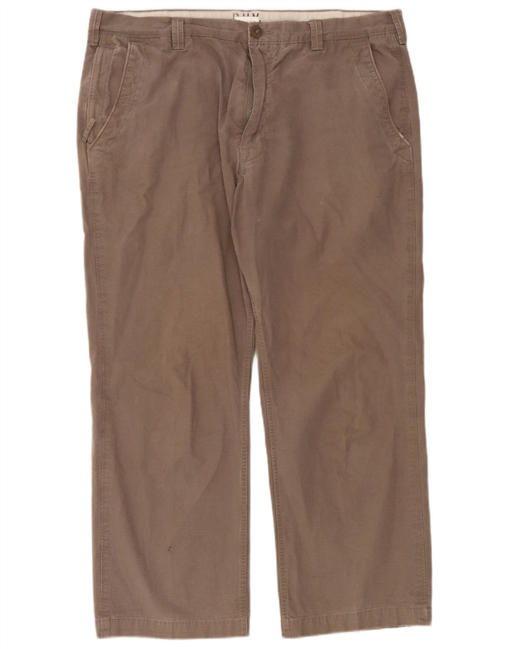 Marks & Spencer Herren Blue Harbour Gerade Chinohose W40 L27 Grau