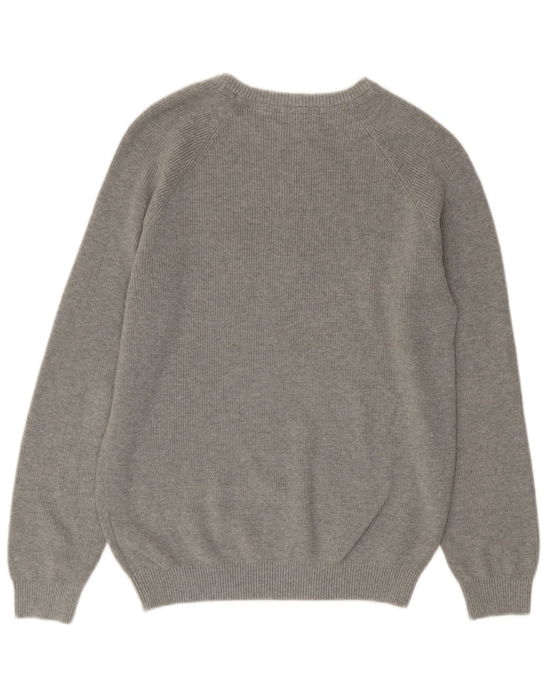 Timberland Herren-Pullover mit Rundhalsausschnitt, mittelgraue Baumwolle