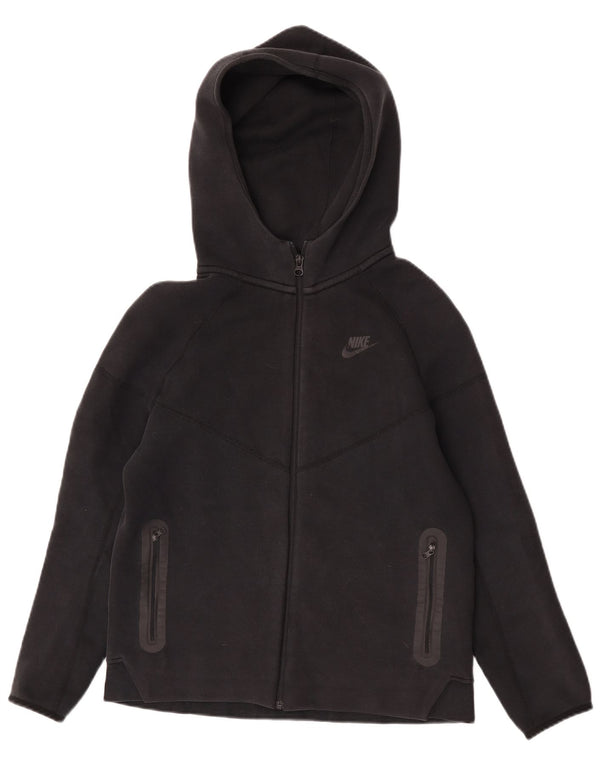 Nike Jungen-Kapuzenpullover mit Reißverschluss, 13–14 Jahre, XL, schwarze Baumwolle