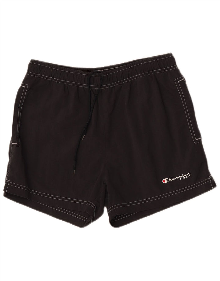 Champion Herren-Badeshorts, klein, aus schwarzem Nylon