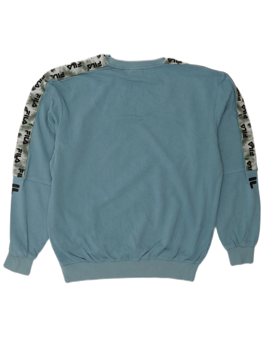 FILA Herren-Sweatshirt mit Grafik, klein, blau, Colourblock-Baumwolle