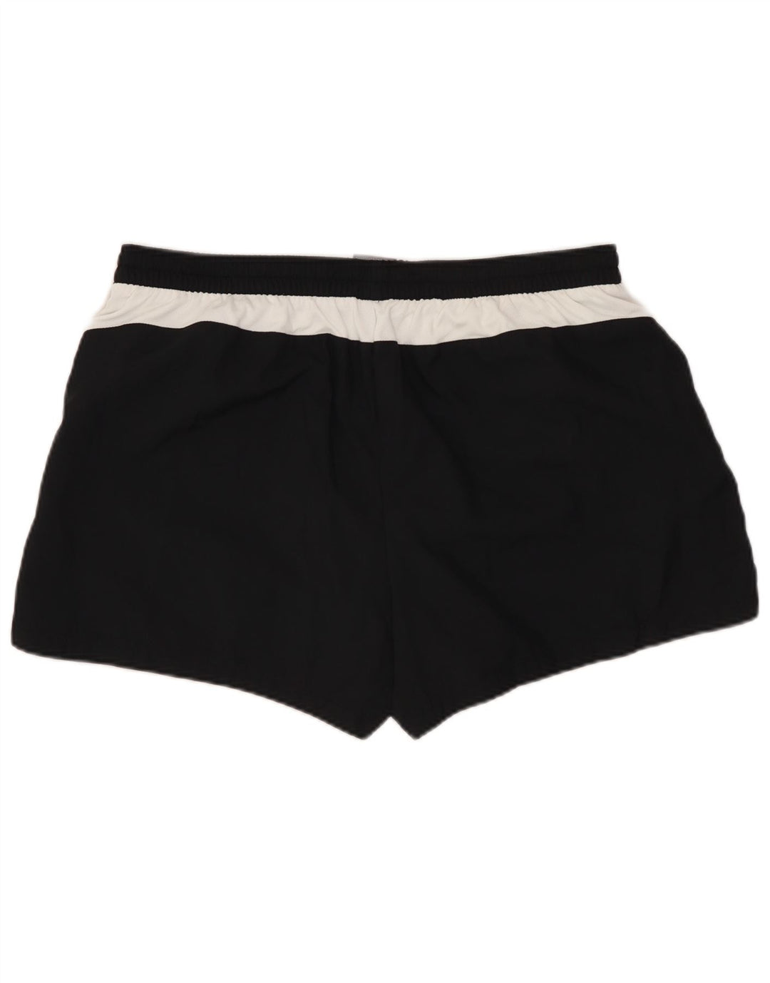 NIKE Damen Sportshorts US 12/14 Large Schwarz Colourblock Polyester