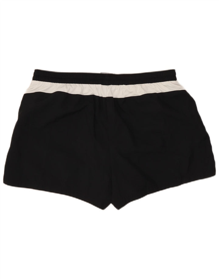 NIKE Damen Sportshorts US 12/14 Large Schwarz Colourblock Polyester