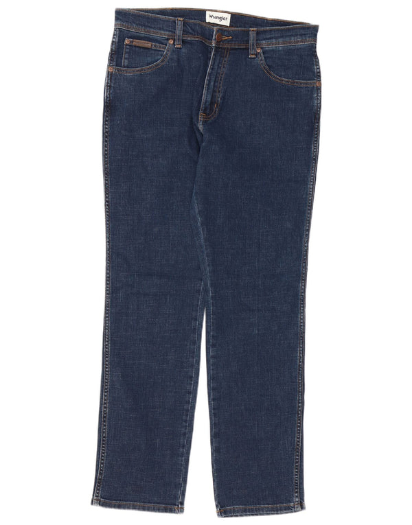 Wrangler Herren Texas Slim Jeans W33 L32 Blau