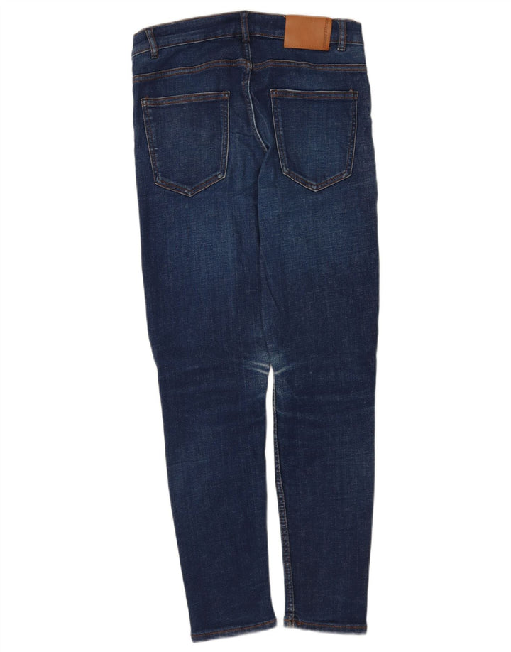 Zara Damen Röhrenjeans W28 L26 Blau