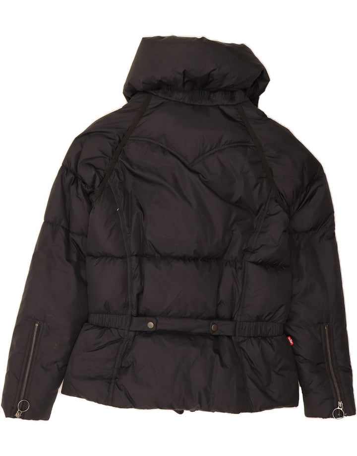 LEVI'S Womens Padded Jacket UK 16 Large Black Nylon Vintage Levi's and Second-Hand Levi's from Messina Hembry 