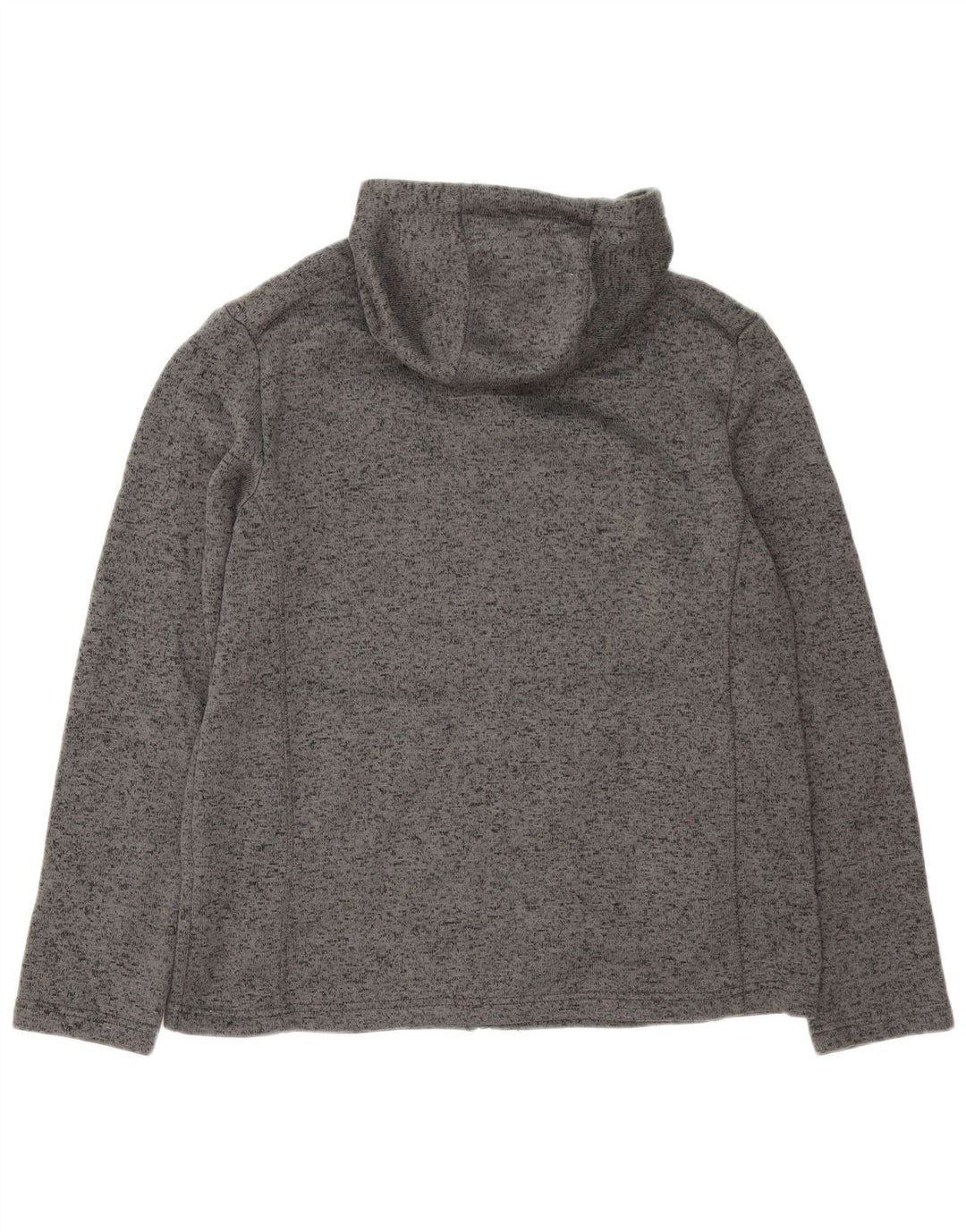 Mountain Warehouse Herren-Kapuzenpullover mit Reißverschluss, XL, grau geflecktes Polyester