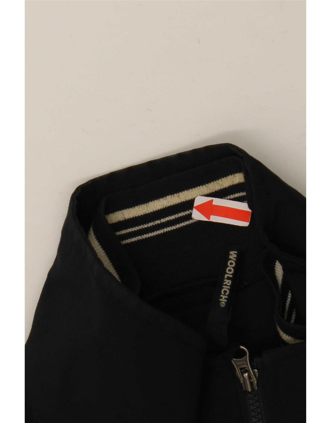 Woolrich Herren-Trainingsanzug-Topjacke XL Marineblaues Nylon