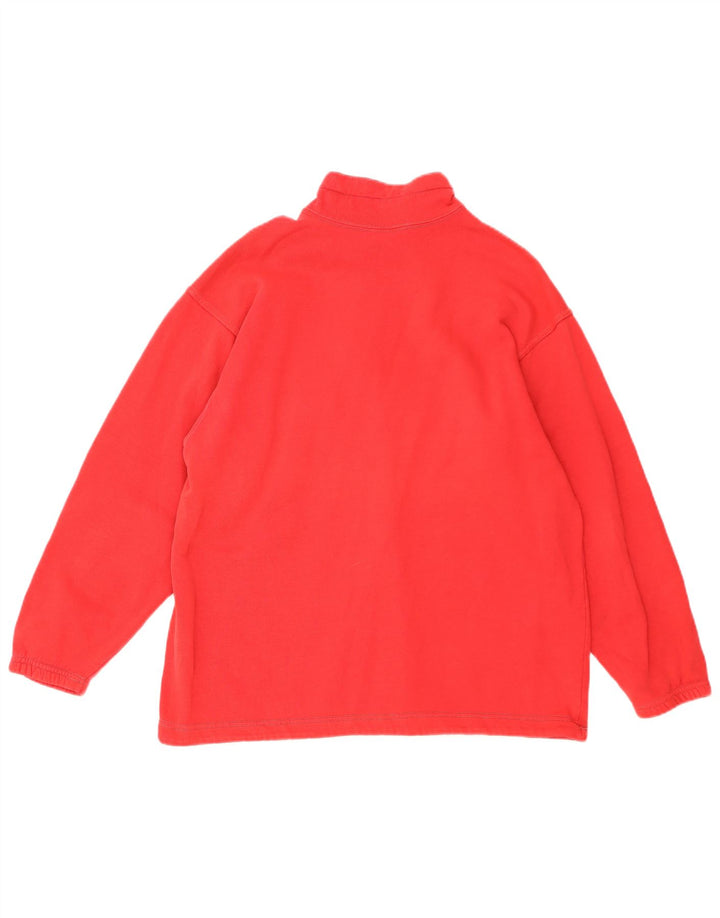 Champion Herren-Sweatshirt mit grafischem Reißverschluss und Rundhalsausschnitt, Größe S, Rot