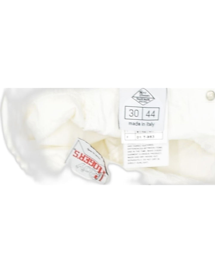 ROY ROGERS Womens Slim Casual Trousers IT 44 Medium W30 L31 White Cotton | Vintage Roy Rogers | Thrift | Second-Hand Roy Rogers | Used Clothing | Messina Hembry 