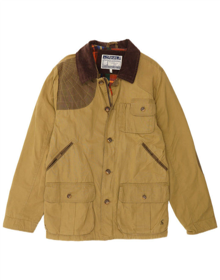 Joules Herren-Utility-Jacke UK 38 Medium Khaki Colourblock Baumwolle
