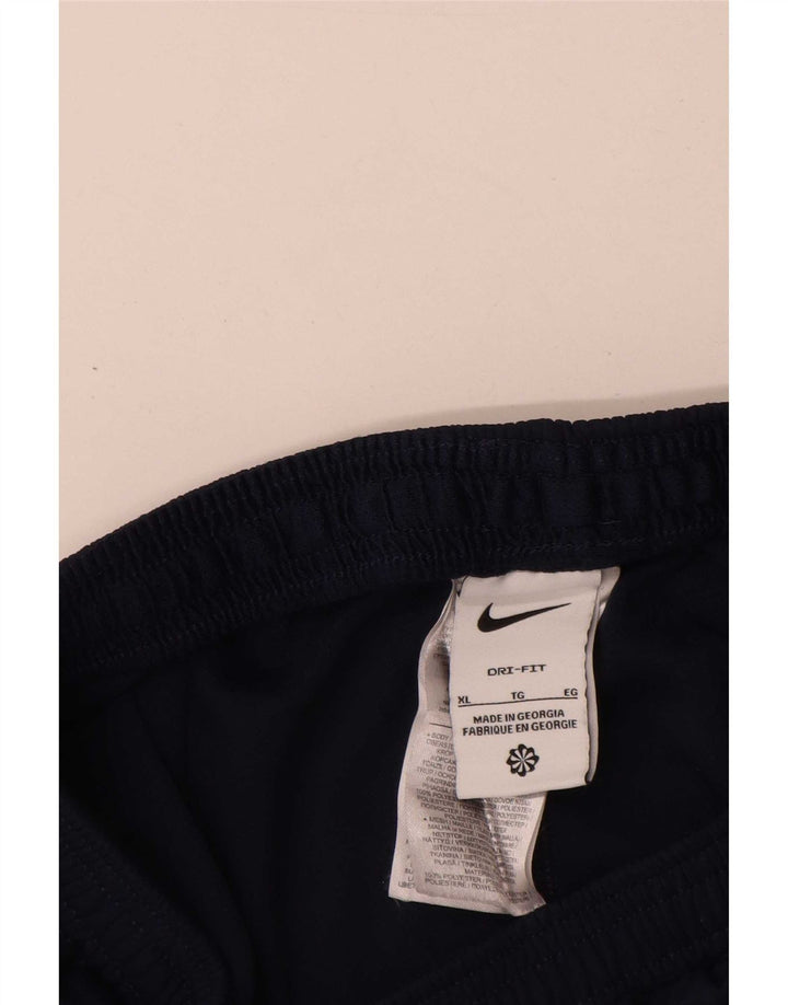 Nike Herren Dri Fit Trainingshose XL Marineblaues Colourblock-Polyester