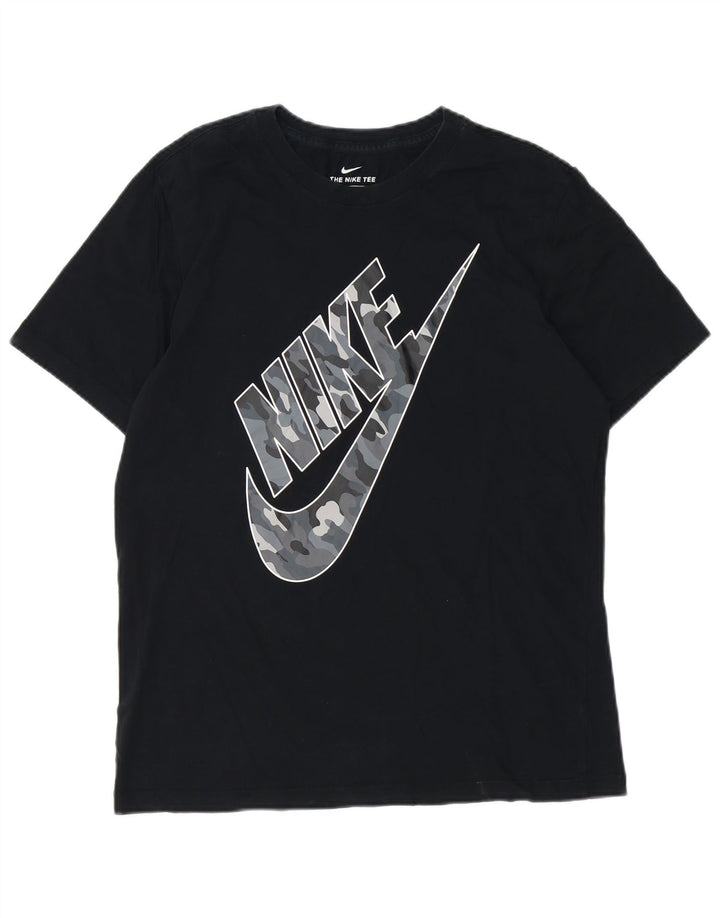 Nike Herren-T-Shirt mit Grafik, mittelgroß, Schwarz