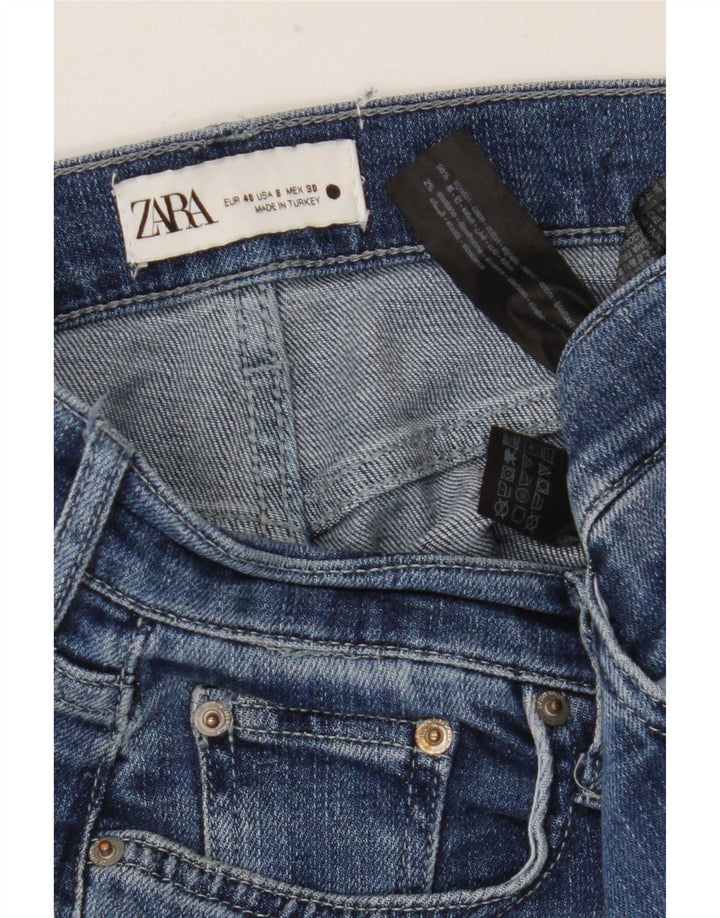 Zara Damen Straight Jeans EU 40 Medium W30 L27 Blaue Baumwolle