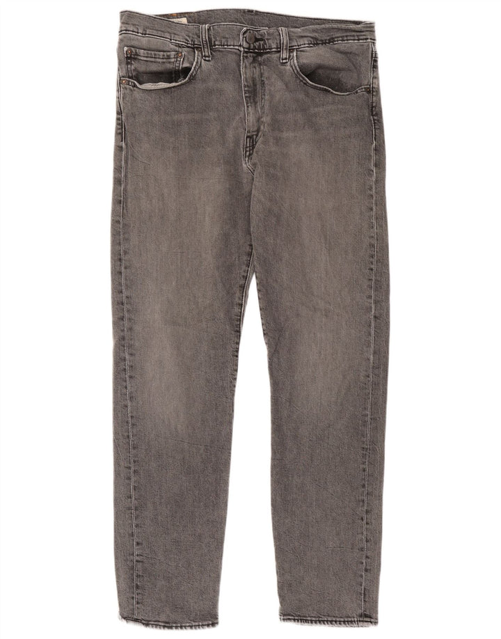 Levi's Herren 502 Tapered Jeans W34 L32 Graue Baumwolle