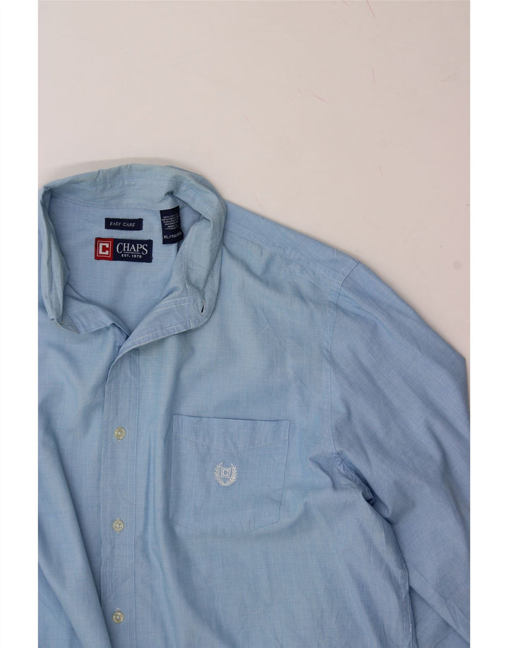 CHAPS Mens Shirt XL Blue Cotton Vintage Chaps and Second-Hand Chaps from Messina Hembry 