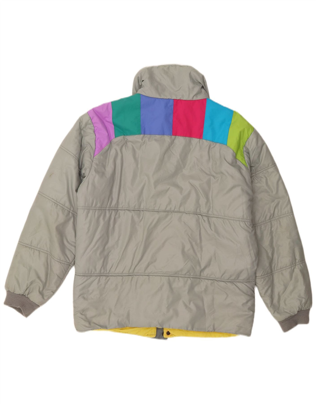 Bailo Herren Wattierte Jacke IT 50 Large Grau Colourblock Polyamid
