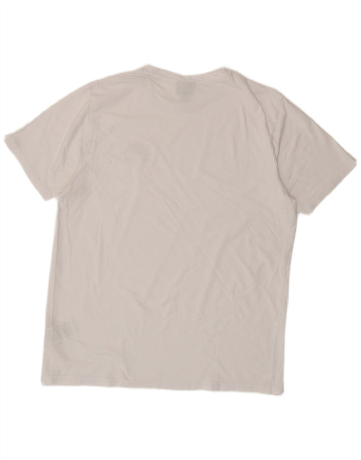 Ellesse Herren T-Shirt Top Große weiße Baumwolle