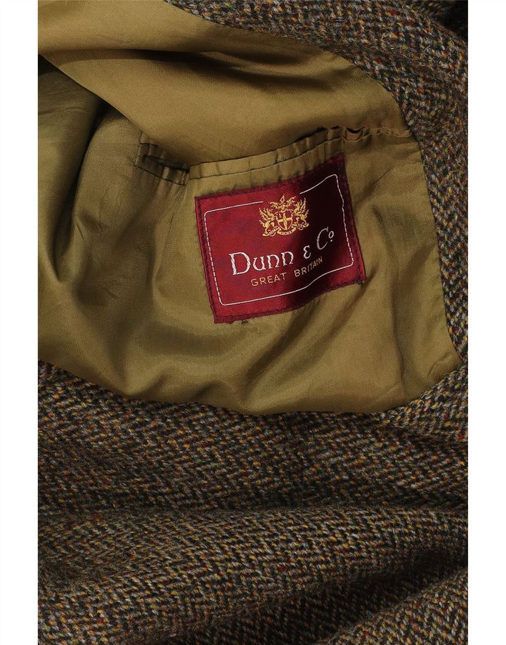 DUNN &CO Herrenmantel UK 40 Large Khaki Herringbone
