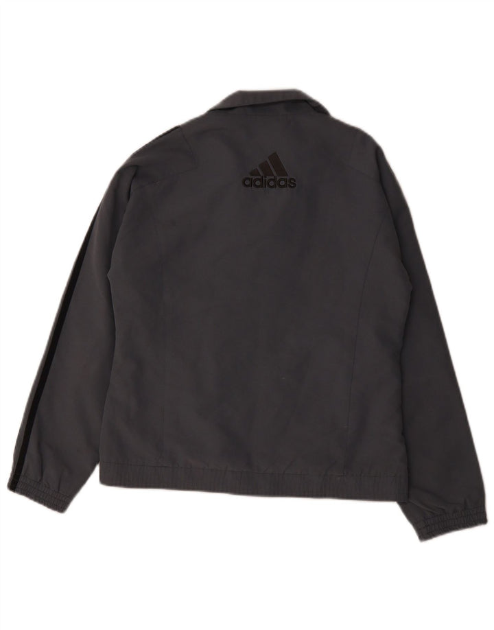 Adidas Jungen Trainingsanzug Top Jacke 11-12 Jahre Grau Polyester