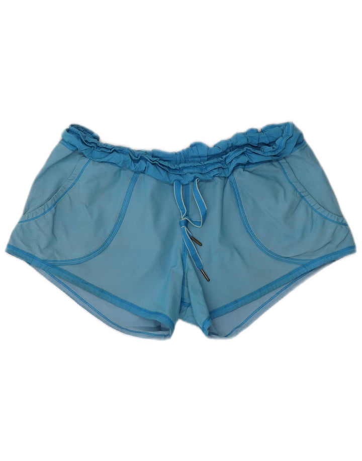 LULULEMON Damen Sportshorts US 6 Mittelblaues Polyester