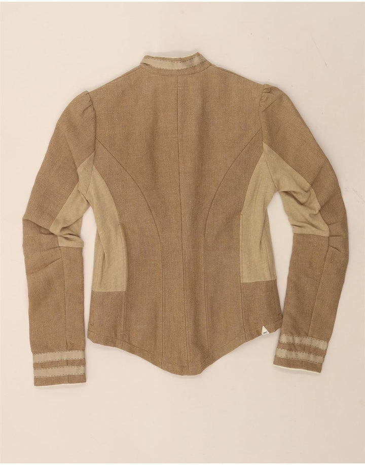 Denham Damen Trachtenblazer Jacke UK 14 Mittelbeige Farbblock