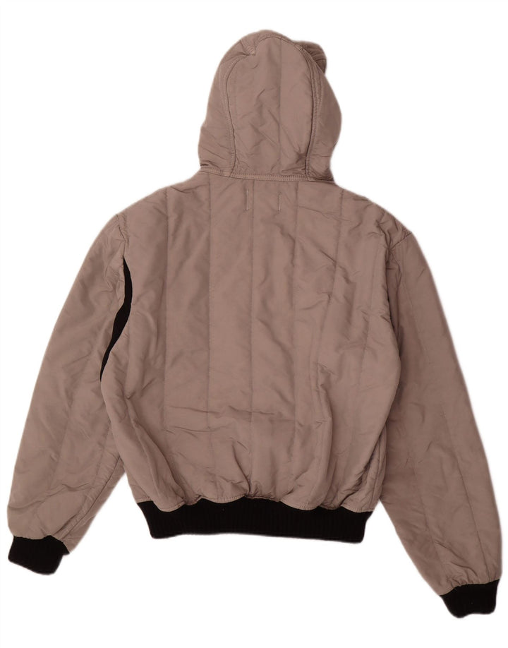 Refrigiwear Jungen-Bomberjacke mit Kapuze, 13–14 Jahre, XL, Grau, Polyamid