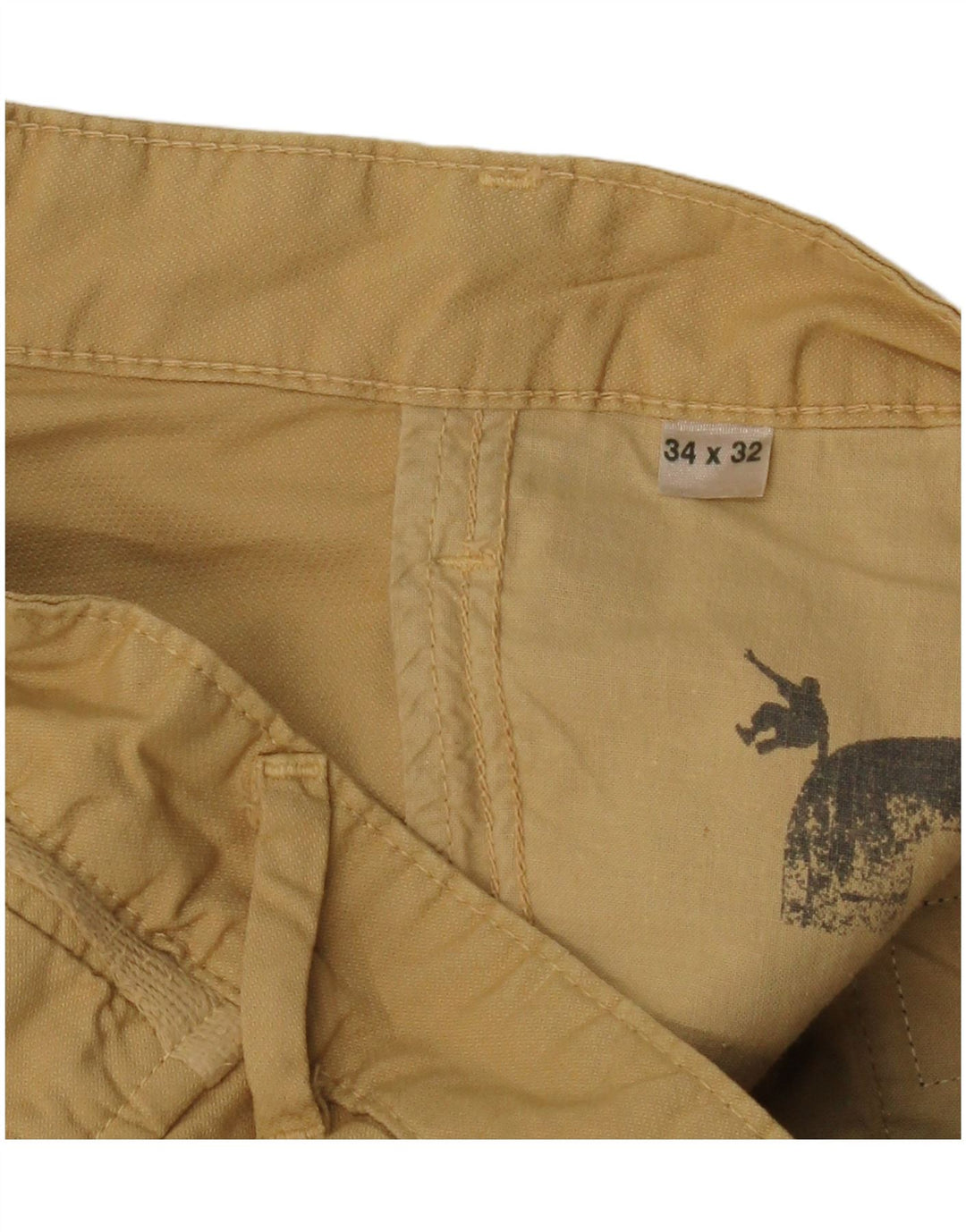 Dockers Herren gerade Chinohose W34 L32 Beige