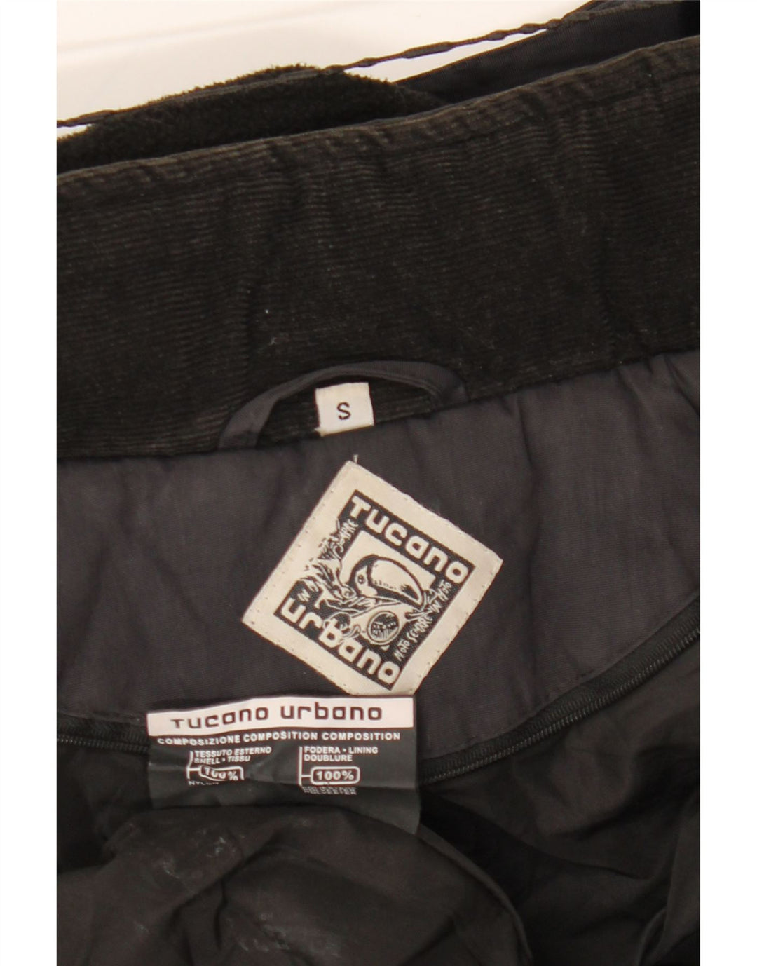 TUCANO URBANO Damen-Parkajacke mit Kapuze, UK 10, Größe S, Schwarz, Polyester