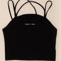Tommy Hilfiger Damen Crop Neckholder Top UK 12 Medium Schwarz