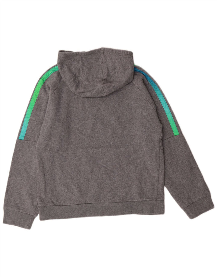 ADIDAS Kapuzenpullover für Jungen mit Grafik, 14–15 Jahre, Größe L, Grau, Baumwolle