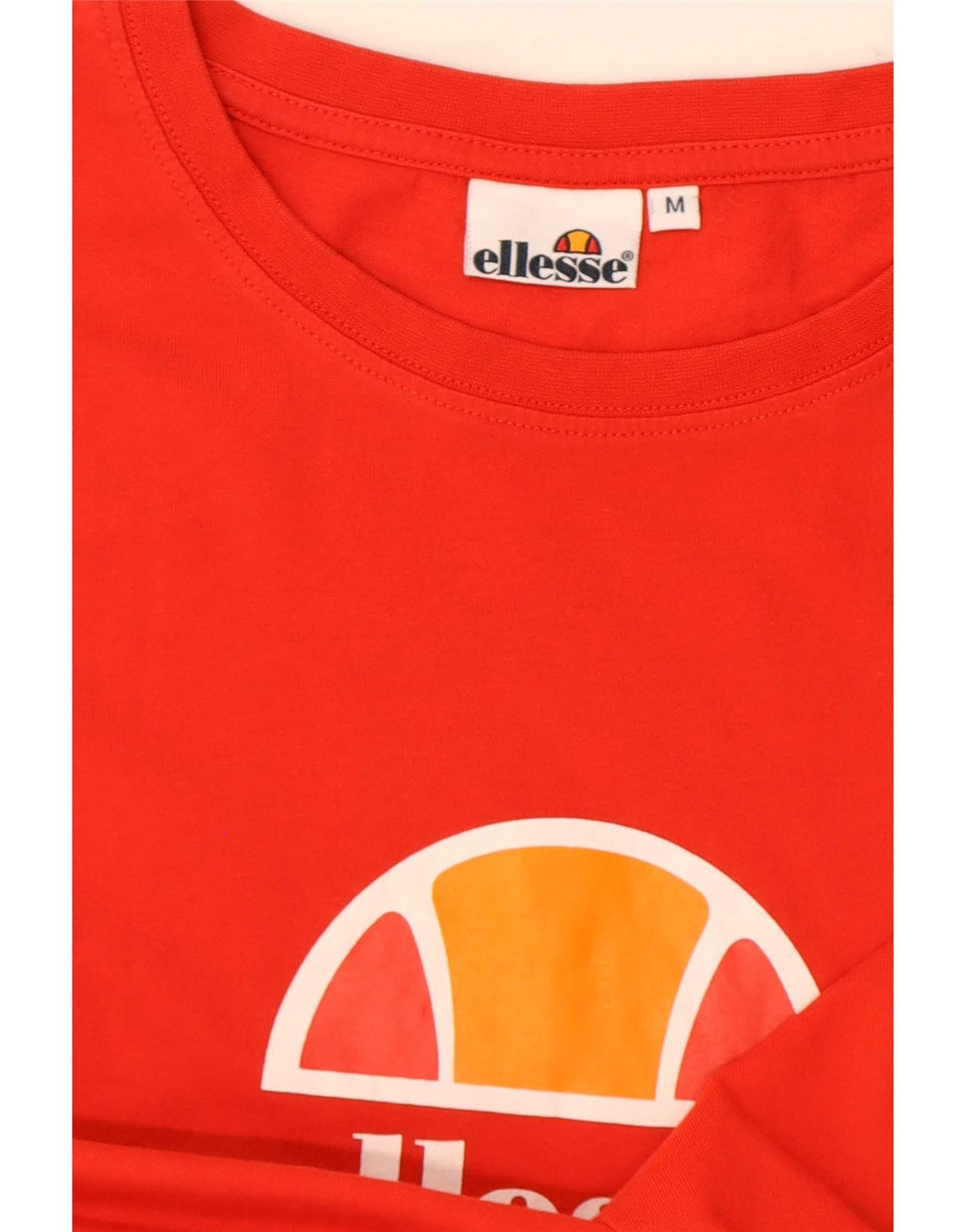 Ellesse Herren-T-Shirt mit Grafik, Mittelrot, Farbblock