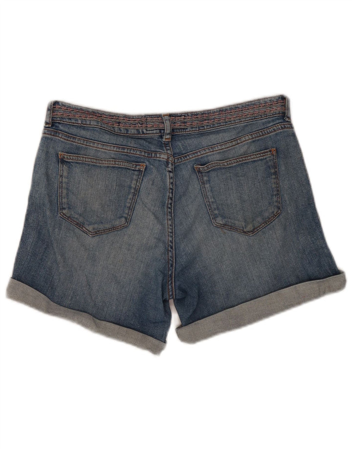 Fat Face Damen-Jeansshorts, UK 10, Größe S, W30, Blau, Baumwolle