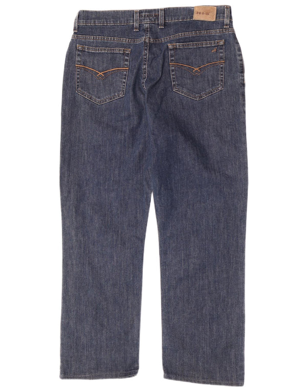 H.I.S Damen Straight Jeans UK 18 XL W35 L27 Blaue Baumwolle