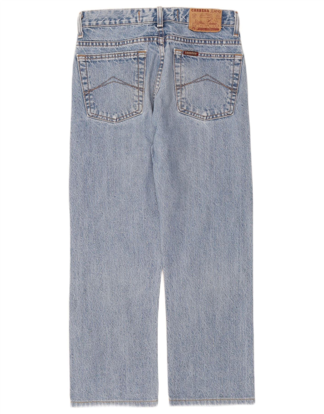 Carrera Damen 710 verkürzte Jeans W28 L24 Blau