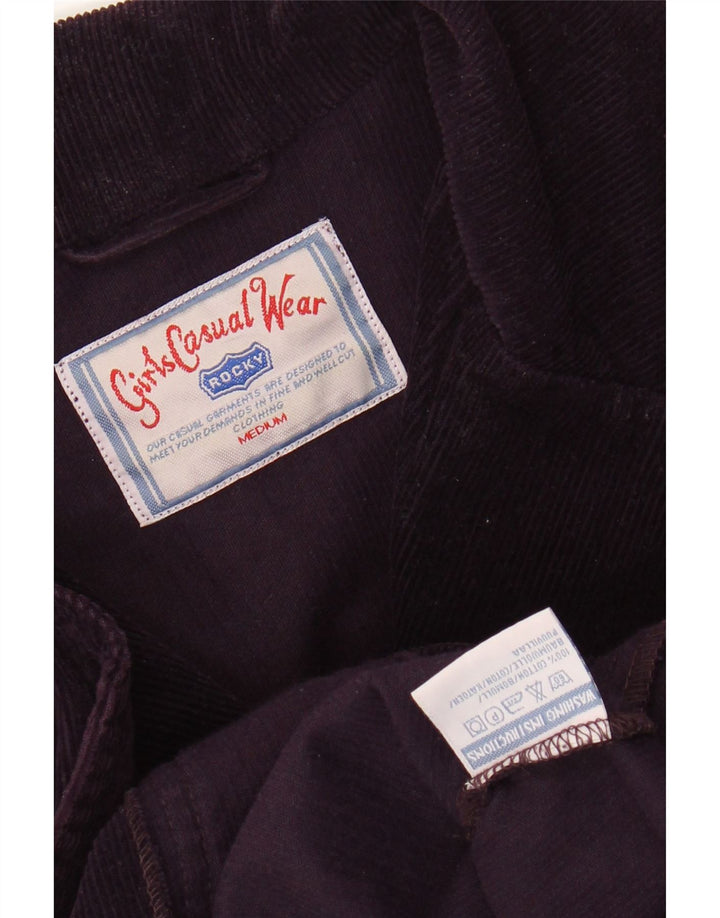 ROCKY Damen 5-Knopf-Blazer aus Cord, UK 14, mittelviolette Baumwolle