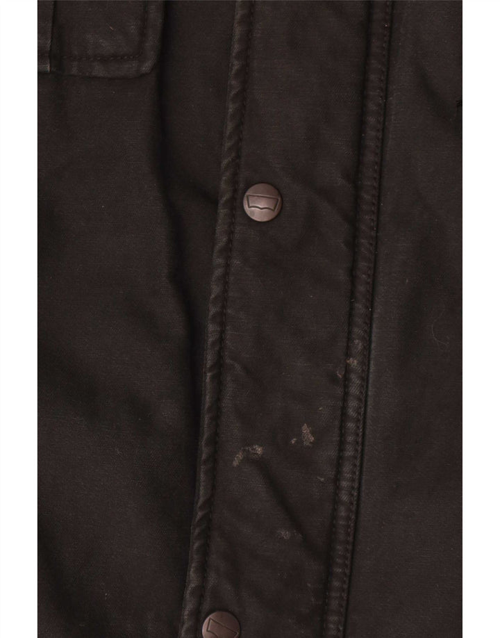 Levi's Herren Utility Jacke UK 42 XL Schwarz Baumwolle