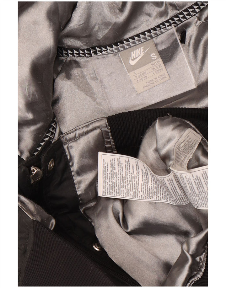 Nike Damen-Jacke mit Kapuze, übergroß, wattiert, UK 8/10, Größe S, Schwarz, Polyester