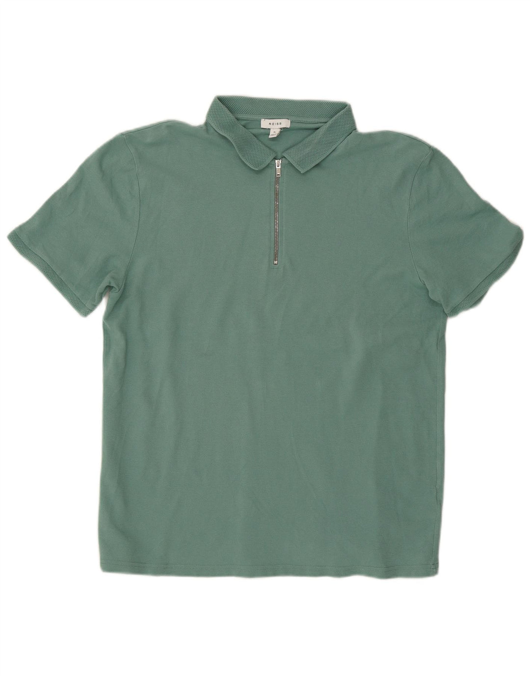 Reiss Herren Poloshirt XL Grüne Baumwolle