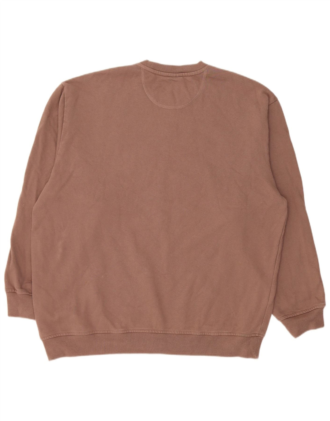 Adidas übergroßer Damen-Sweatshirt-Pullover, UK 8/10, kleine braune Baumwolle