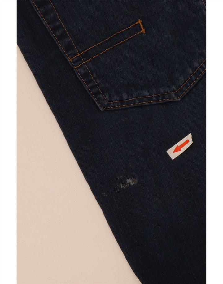 Calvin Klein Herren Bootcut Jeans W33 L30 Marineblau Baumwolle