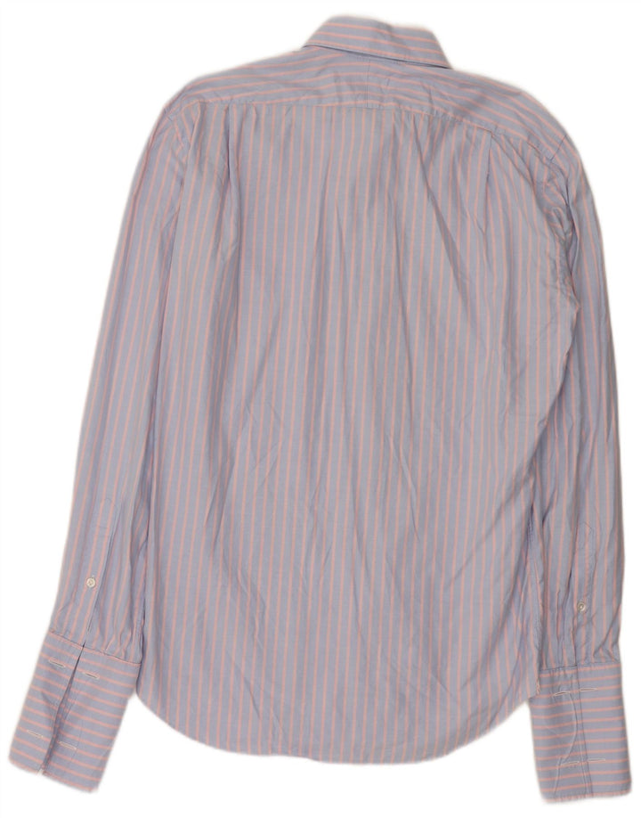 Hackett Herren-Formalhemd, mittelblau gestreift
