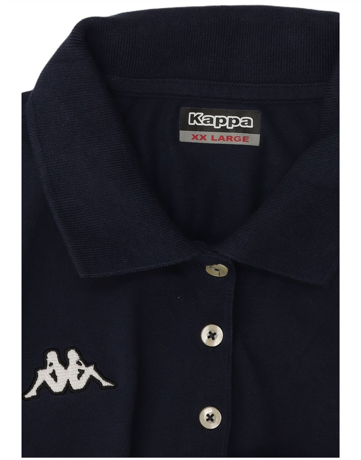 Kappa Damen Poloshirt UK 20 2XL Marineblau