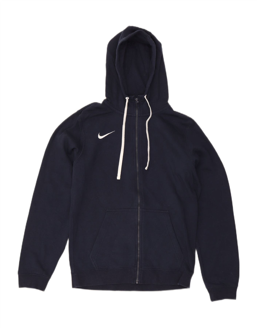 NIKE Herren-Kapuzenpullover mit Reißverschluss, klein, marineblau, Baumwolle