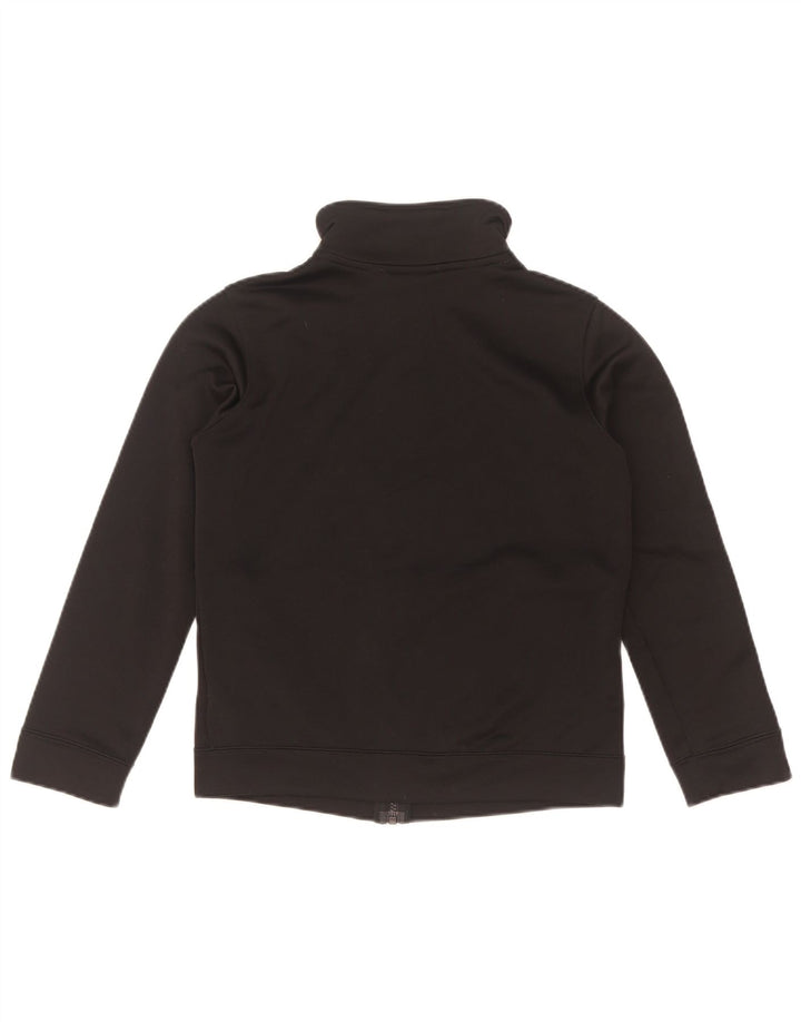 Nike Mädchen-Trainingsanzug-Top-Jacke, 10–11 Jahre, mittelgroßes schwarzes Polyester